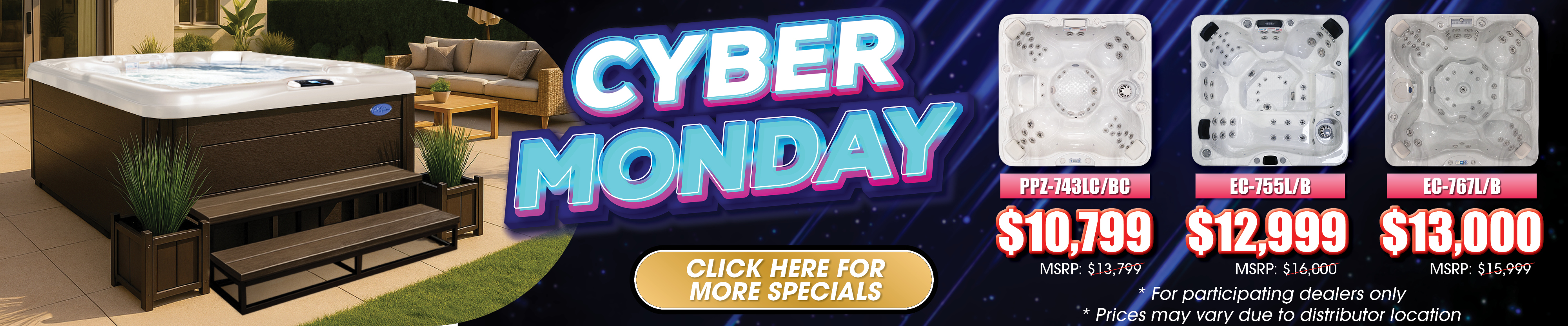 Calspas hot tub being used in a family setting - Alexandria