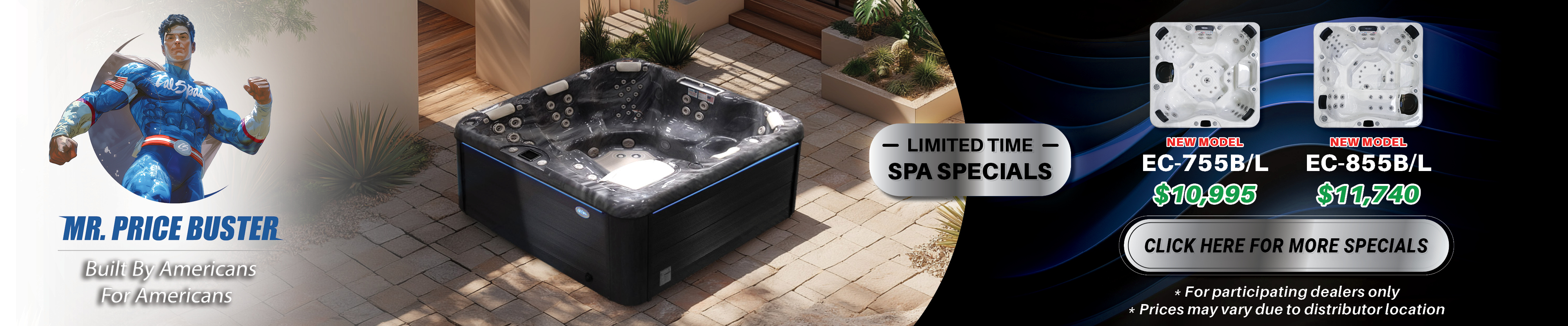 Calspas hot tub being used in a family setting - Alexandria